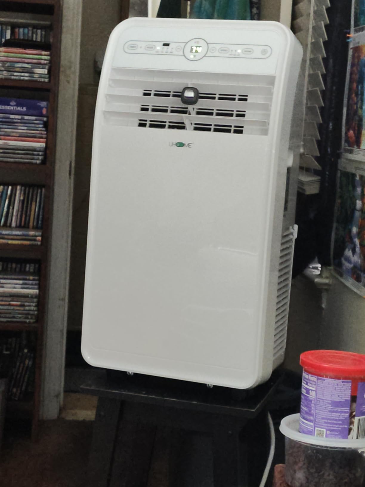 Uhome 12000 BTU Portable Air Conditioner with Heater up to 400 Sq. Ft, Ac Heater Combo Window Unit, Portable AC Unit with Dehumidifier & Fan, Cools & Heats,Remote Control and Window Kit Included,White - Customer Photo 1