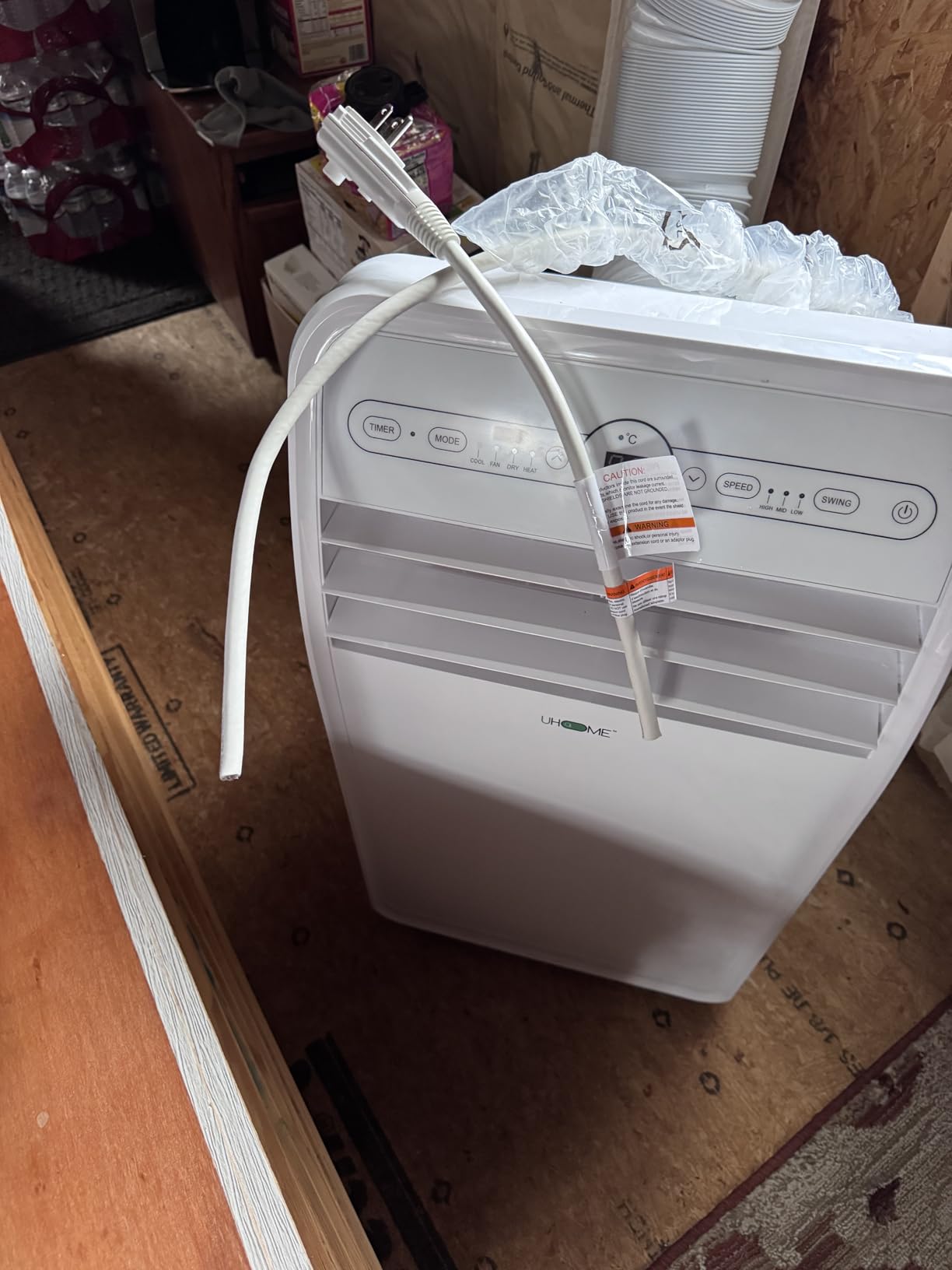 Uhome 12000 BTU Portable Air Conditioner with Heater up to 400 Sq. Ft, Ac Heater Combo Window Unit, Portable AC Unit with Dehumidifier & Fan, Cools & Heats,Remote Control and Window Kit Included,White - Customer Photo 3