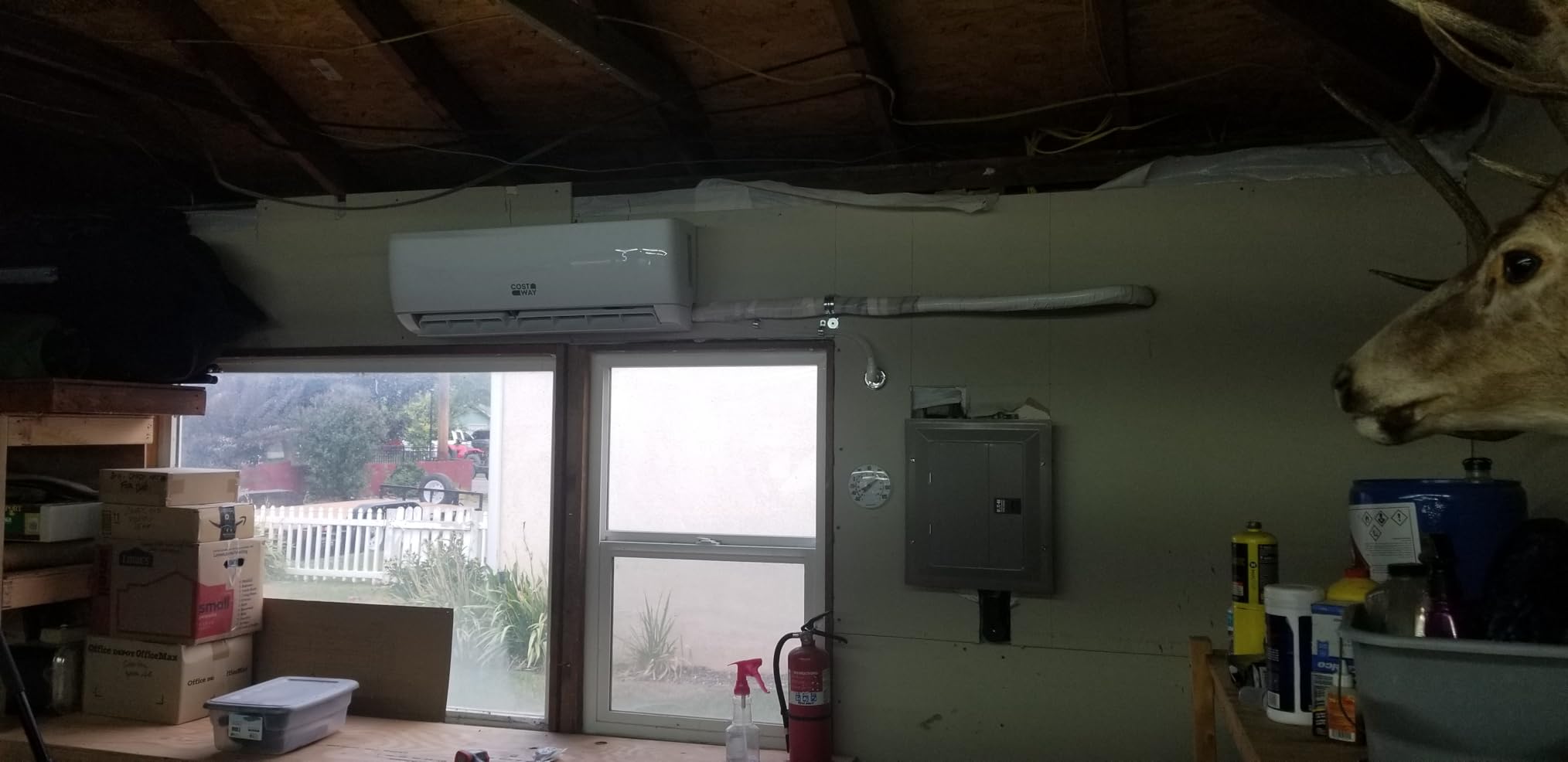 COSTWAY 18000BTU Mini Split Air Conditioner& Heater, 19 SEER2 208-230V Wall-Mounted Ductless AC Unit Cools Rooms up to 1250 Sq. Ft, Energy Efficient Inverter AC w/Heat Pump (Blast Series) - Customer Photo 1