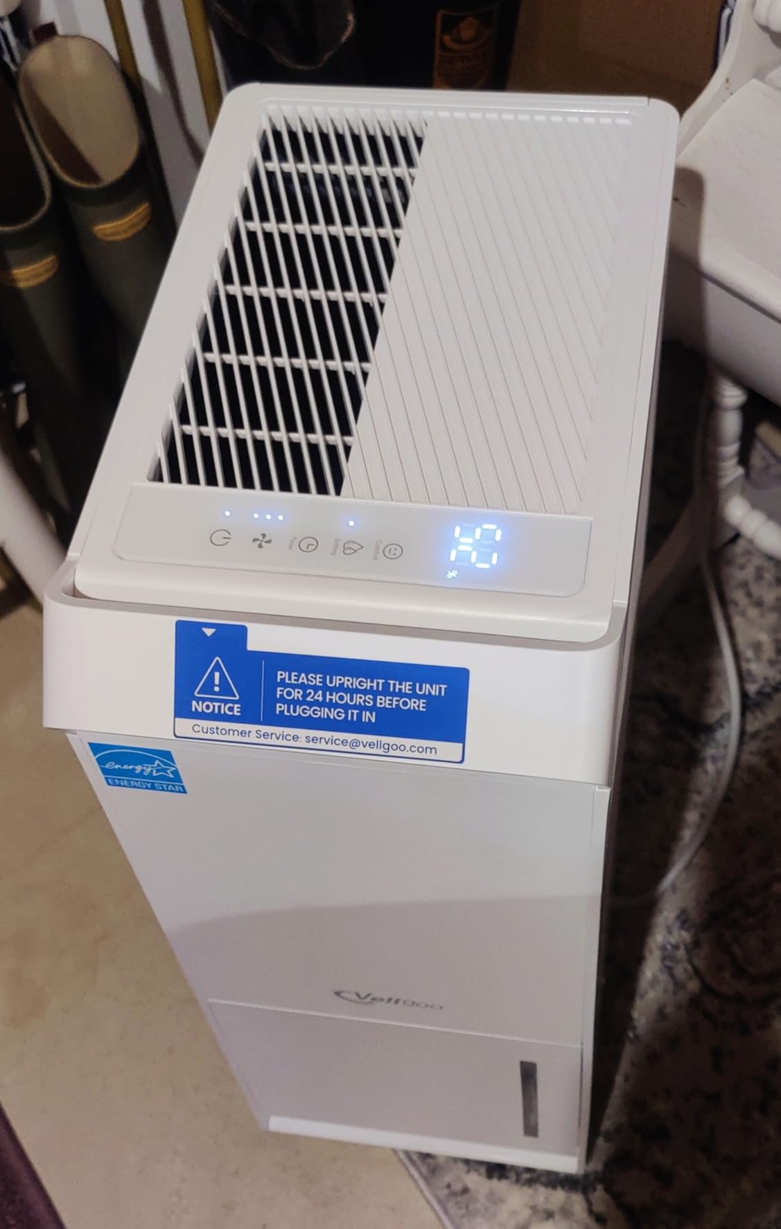 1,500 Sq.Ft Energy Star Dehumidifier for Basement with Drain Hose, 22 Pint 2019 DOE DryTank Series Dehumidifiers for Large Room, Suit for Garden Hose, Intelligent Humidity Control, 24H Timer - Customer Photo 2