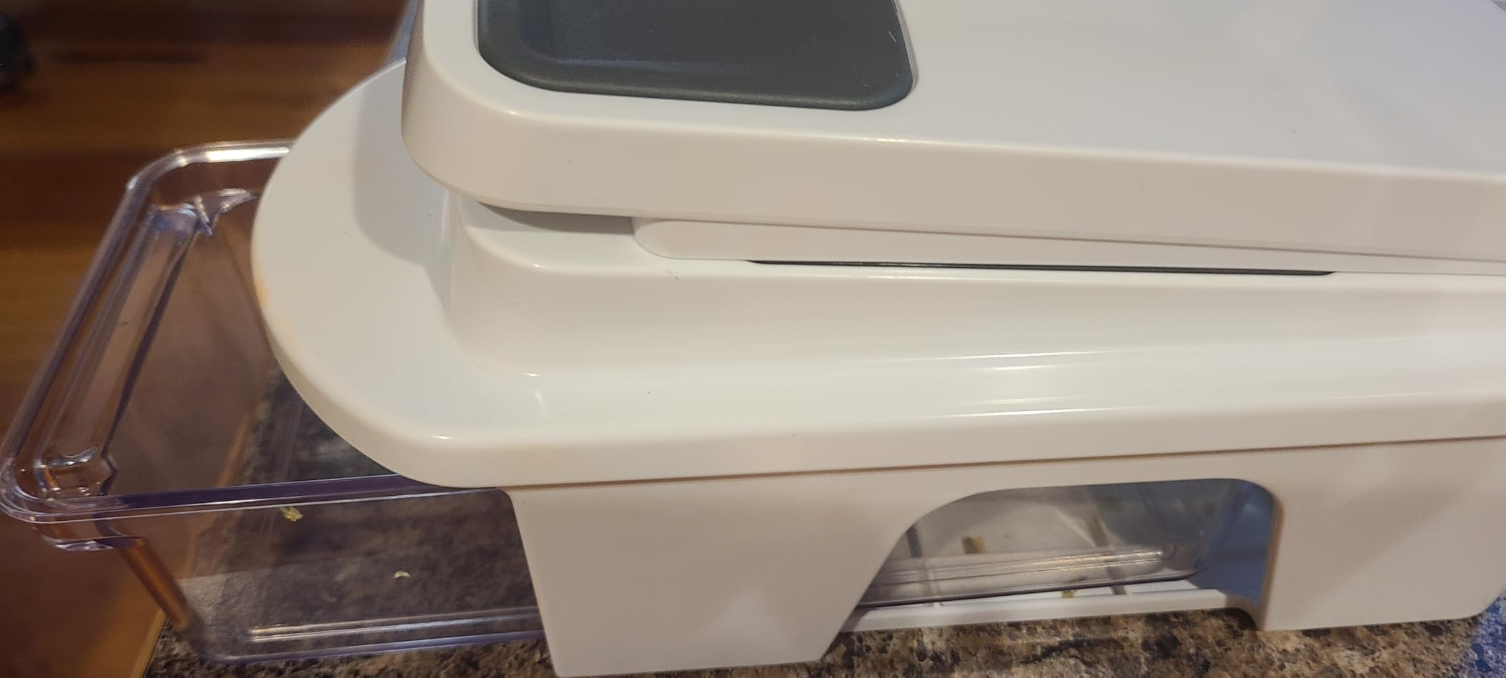 Mueller Pro-Series All-in-One, 12 Blade Mandoline Slicer for Kitchen, Food Chopper, Vegetable Slicer and Spiralizer, Cutter, Dicer, Grater, Kitchen Gadgets Sets with Container, White Sand/Gray - Customer Photo 2