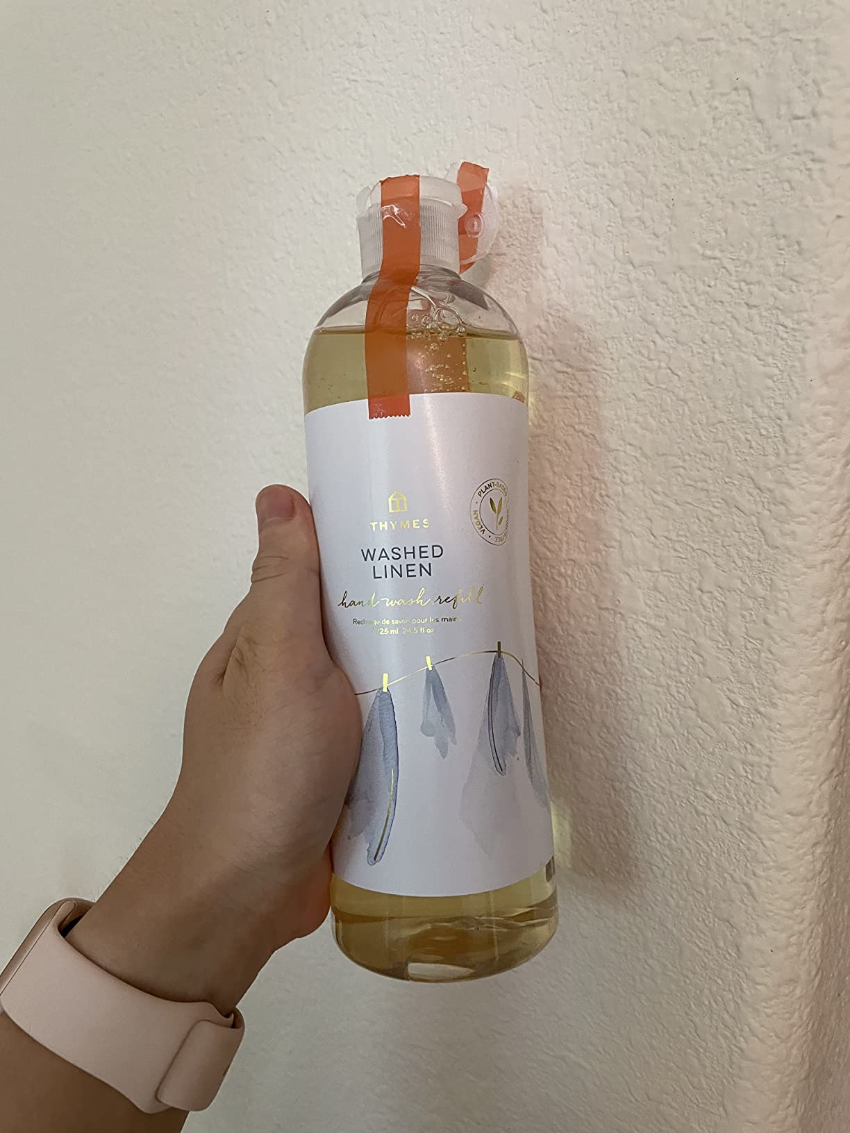 Thymes Hand Wash Refill - Lightly Scented Liquid Hand Soap for Bathroom and Kitchen Refill - Moisturizing Formula with Natural Ingredients (Eucalyptus, 24.5 fl oz) - Customer Photo 1