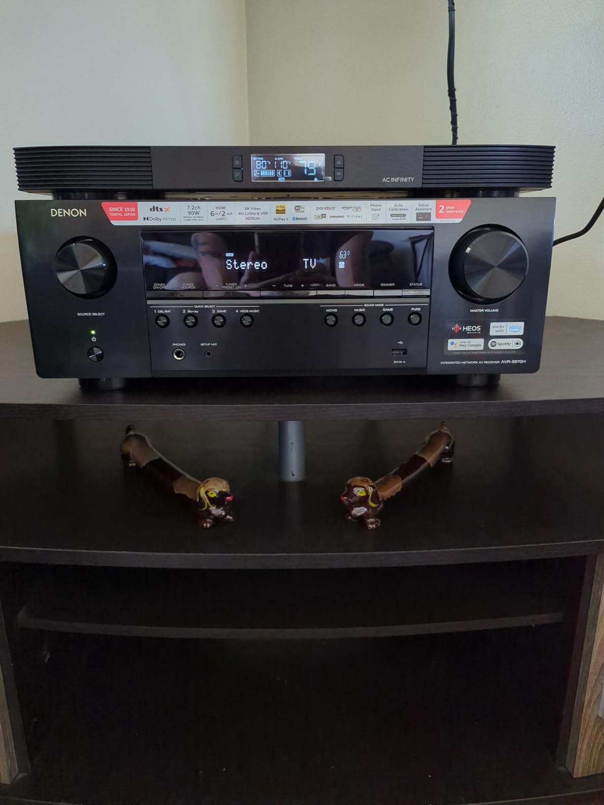 Denon AVR-S570BT AV Receiver 5.2 Channel 8K Ultra HD Audio & Video, Stereo Receivers, Denon AVR Wireless Streaming Bluetooth, (4) 8K HDMI Inputs, eARC, HD Setup Assistant - Customer Photo 1