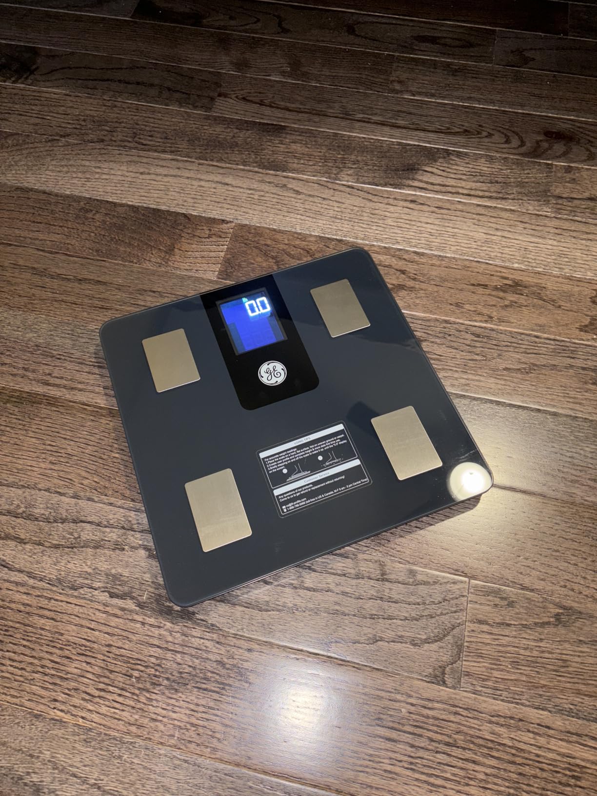 GE Smart Scale for Body Weight BMI Fat Muscle Mass with All-in-one LCD Display, Digital Bathroom Weight Scales Bluetooth Body Composition Analyzer with App, Accurate Weighing, 400 lbs / 180 kg - Customer Photo 1