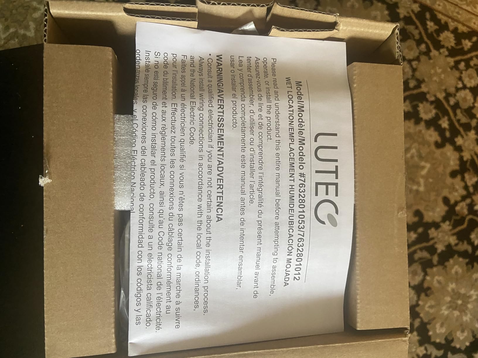 LUTEC 72W 7500LM LED Security Lights Motion Sensor Light Outdoor, 5000K Daylight, IP65 Waterproof, Dusk to Dawn, 3-Head Motion Detected Flood Light for Garage, Yard, Porch(Black) - Customer Photo 1