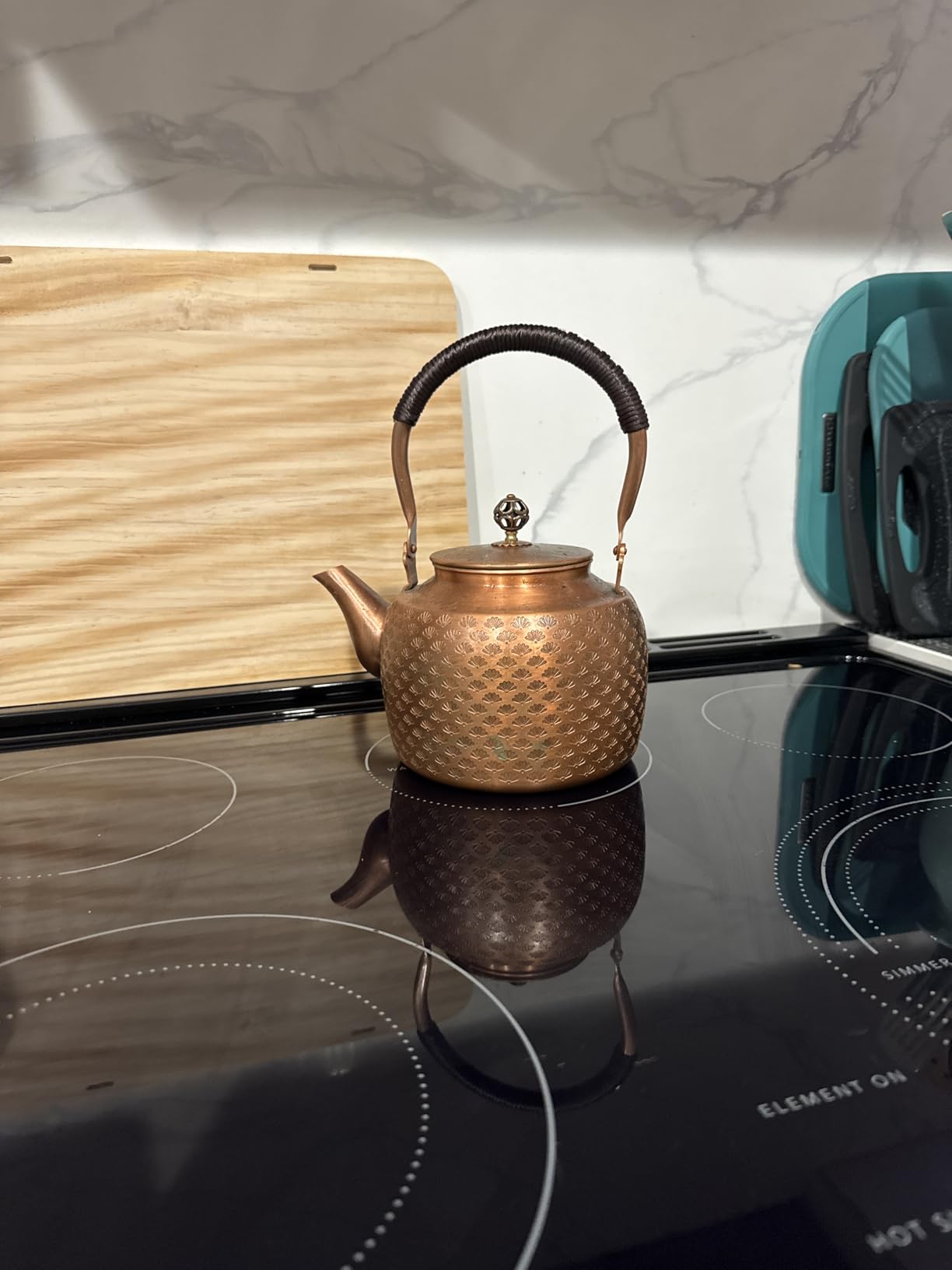 Kkekos Handmade Copper Kettle Copper Teapot for Stovetop 2000ml (Type3) - Customer Photo 1
