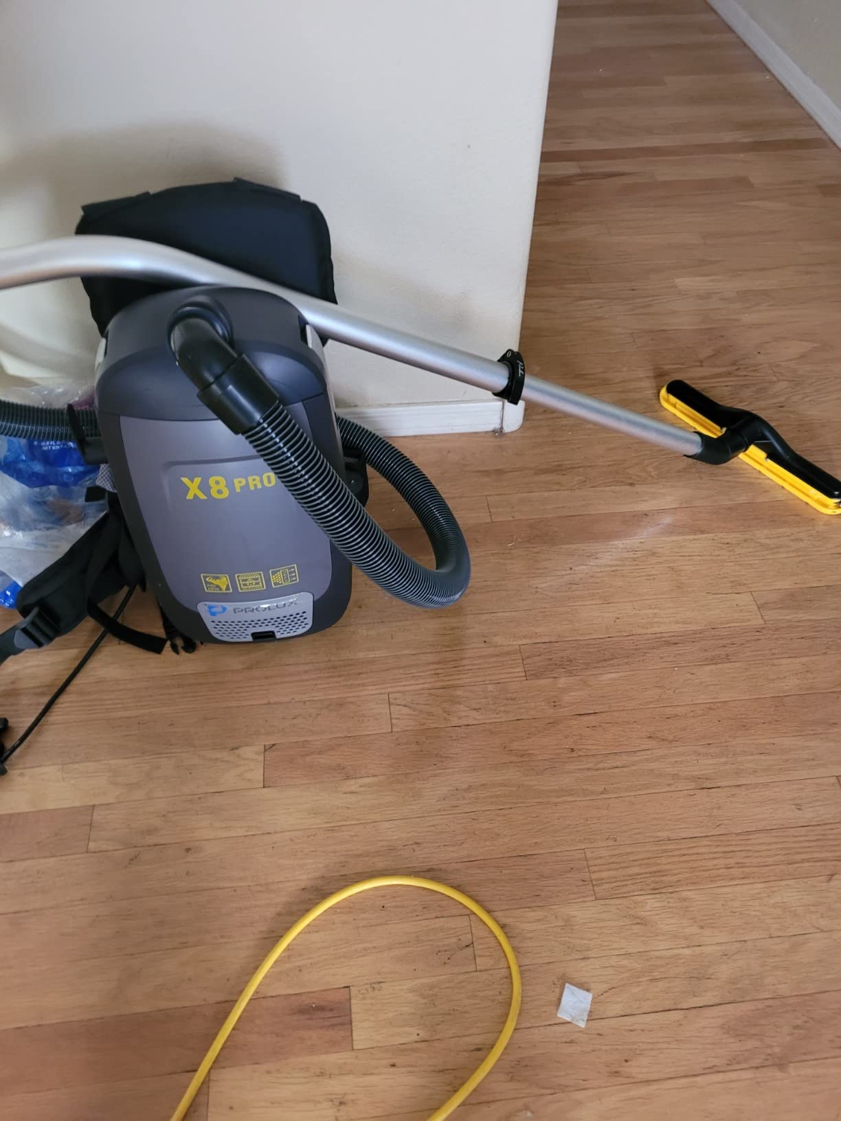 Prolux X8 Pro Backpack Canister Vacuum, Cleaner Air with 4 Stage Filtration, Super-Suction Power, 50' Power Cord, Adjustable Straps, Gadgets Galore Including Crevice, Duster & Upholstery - Customer Photo 1