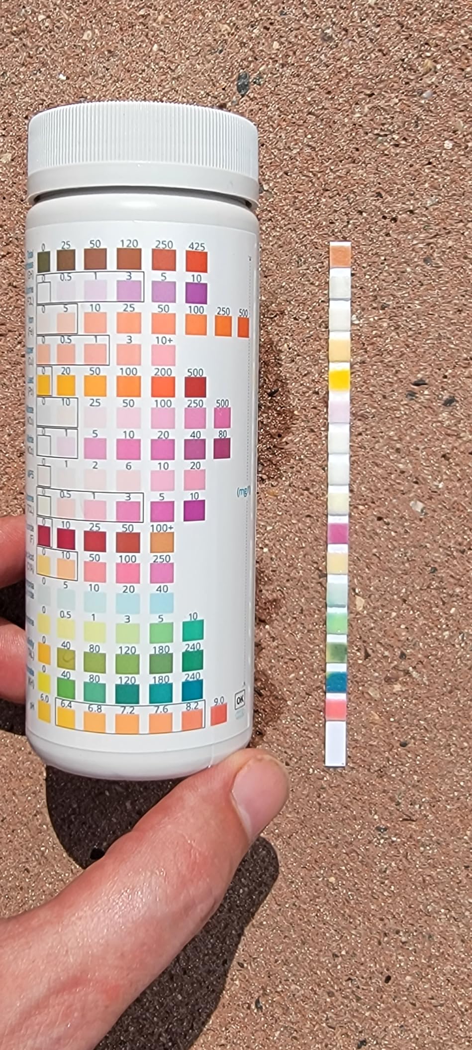 16 in 1 Premium Water Test Kit - 125 Home Water Quality Test Strips for Well and Tap Test Kit - Testing for pH, Hardness, Chlorine, Lead, Iron, Copper, Nitrate, Nitrite, etc - Customer Photo 2