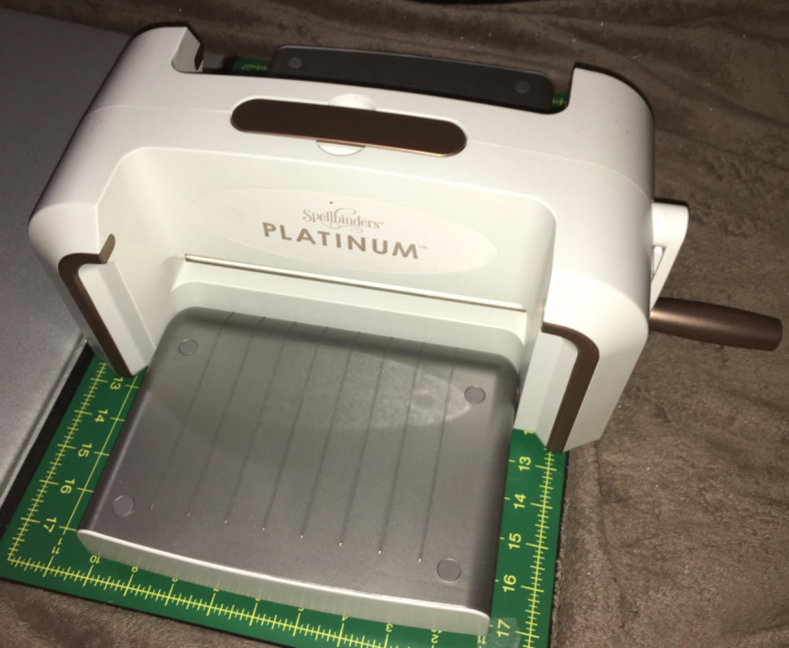 Spellbinders Platinum Die Cutting and Embossing Machine (6 Inch Platform + Universal Plate System) - Customer Photo 1