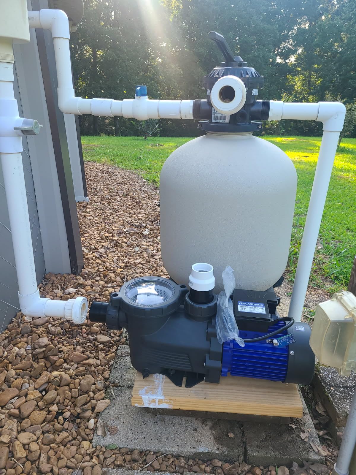 AQUASTRONG In/Above Ground Pool Pump, High Flow (Dual Speed, 2HP, 5186 GPH, 115V) - Customer Photo 2