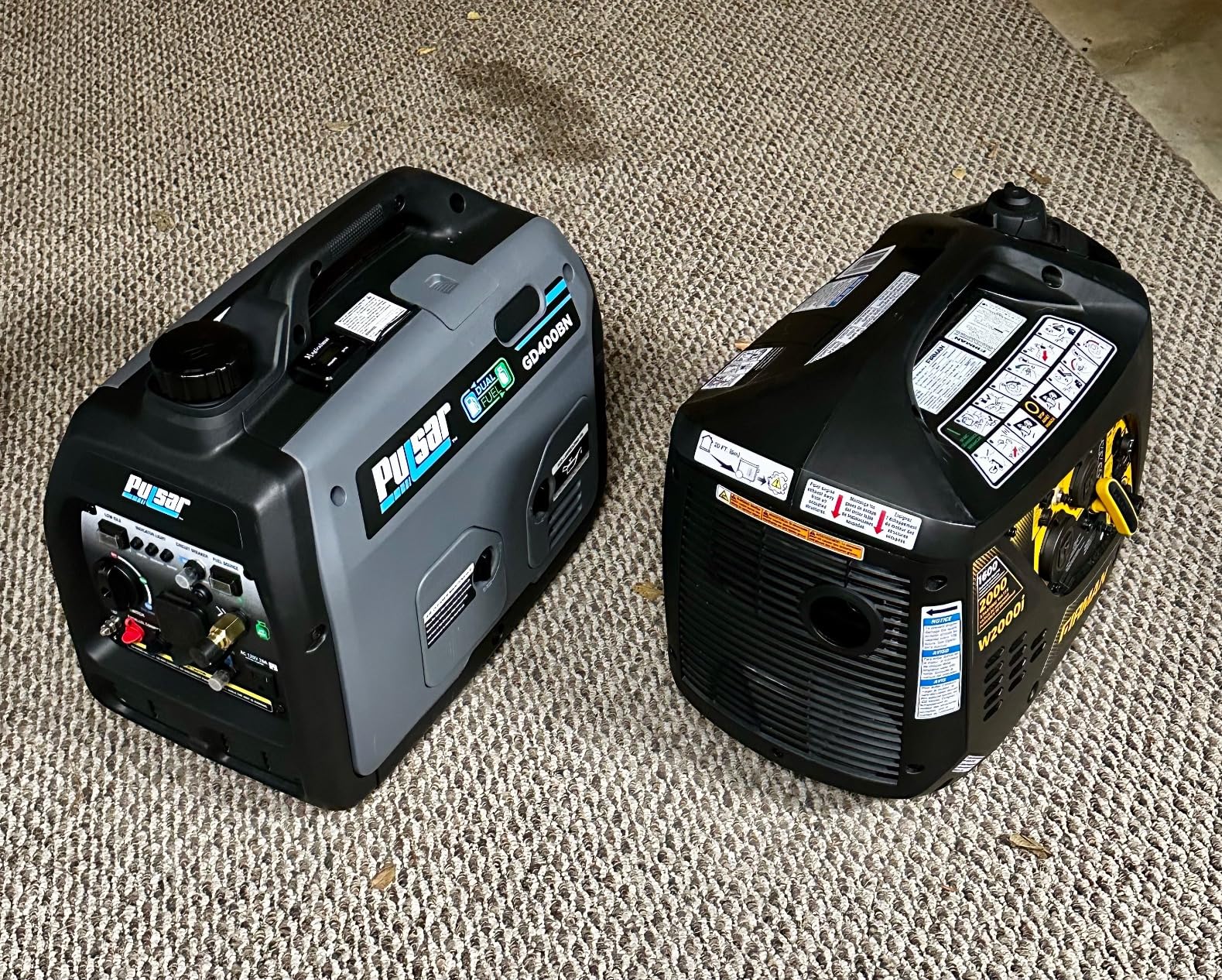 Pulsar Products GD400BN, 4000W Portable super-quiet Dual Fuel & Parallel Capability, RV-Ready, CARB Compliant - Customer Photo 1