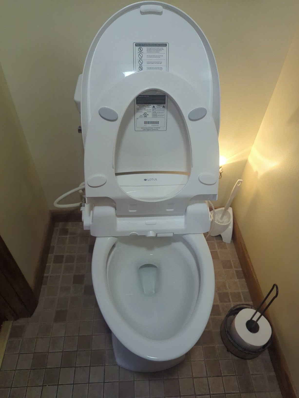 Lotus Smart Bidet ATS-850 | Slim Heated Toilet Seat with Adjustable Warm Water Wash, Side Control Panel, Stainless Steel Nozzle, Warm Air Dryer, Night Light, Child Mode, Easy Installation - Customer Photo 2