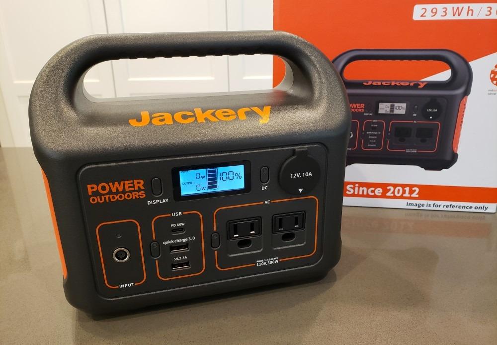 Jackery Solar Generator 300, 293Wh Backup Lithium Battery with 1XSolar Panel SolarSaga 100W, 110V/300W Pure Sine Wave AC Outlet for RV Outdoors Camping Travel Blackout Customer Review Jackery Solar Generator 300, 293Wh Backup Lithium Battery with 1XSolar Panel SolarSaga 100W, 110V/300W Pure Sine Wave AC Outlet for RV Outdoors Camping Travel Blackout - Customer Photo 1