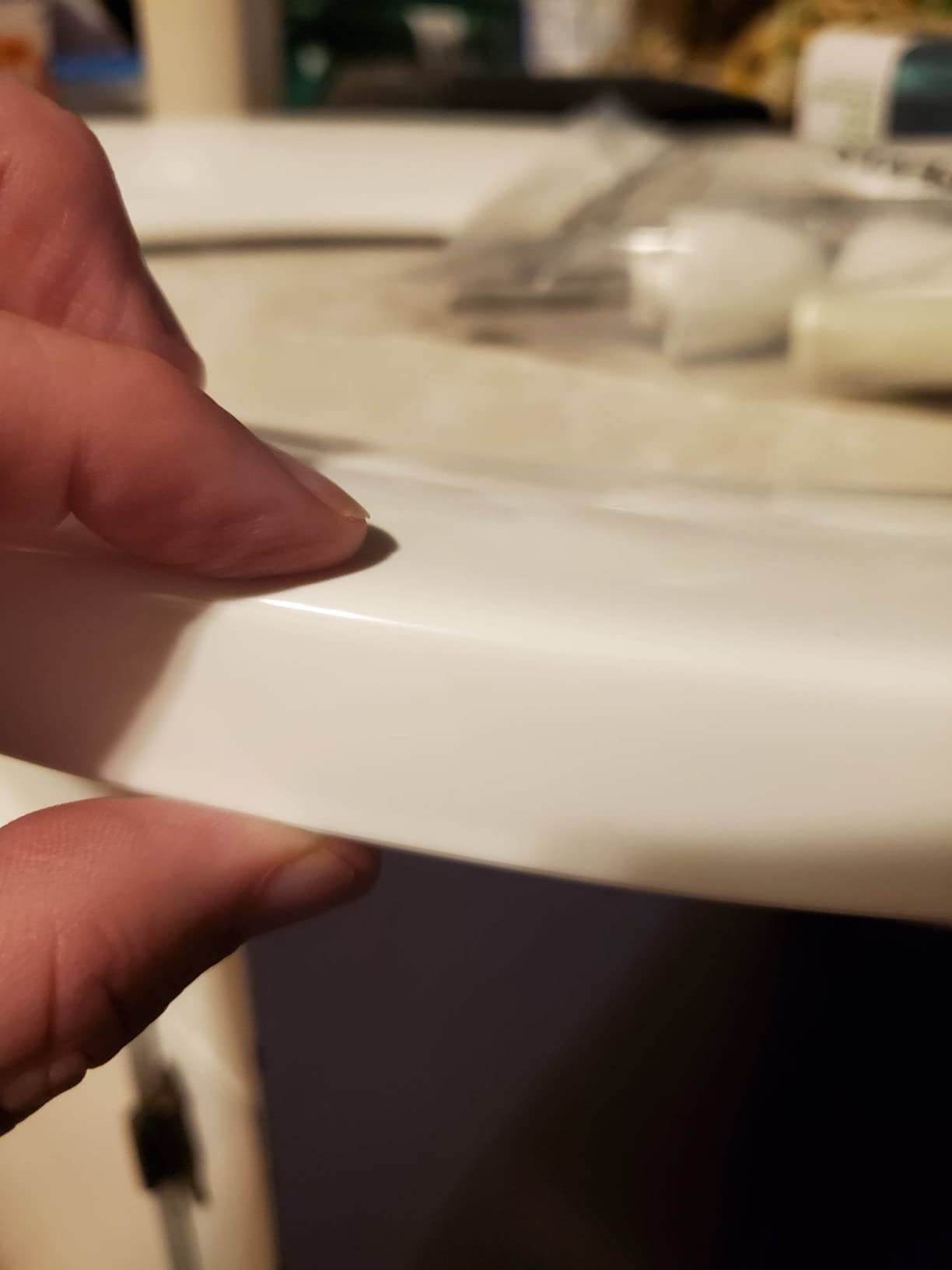 Bemis 2 Pack Commercial Open Front Plastic Toilet Seat, Heavy Duty Industrial Seat without Lid Customer Review Bemis 2 Pack Commercial Open Front Plastic Toilet Seat, Heavy Duty Industrial Seat without Lid - Customer Photo 2