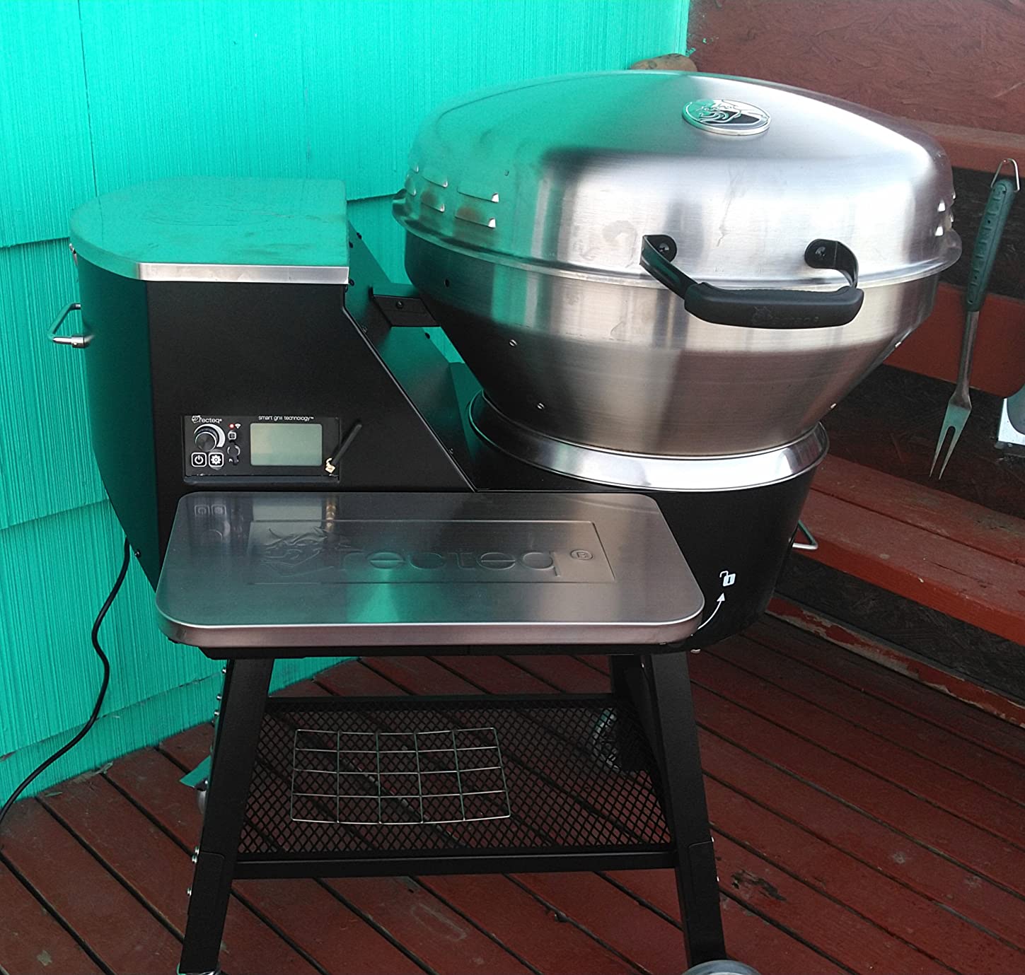 recteq Pellet Grill RT-B380X Bullseye Deluxe + Cover, WiFi Enabled Electric Pellet Smoker Grill, Wood Pellets, BBQ Outdoor, Smoke, Sear, and More - Customer Photo 1