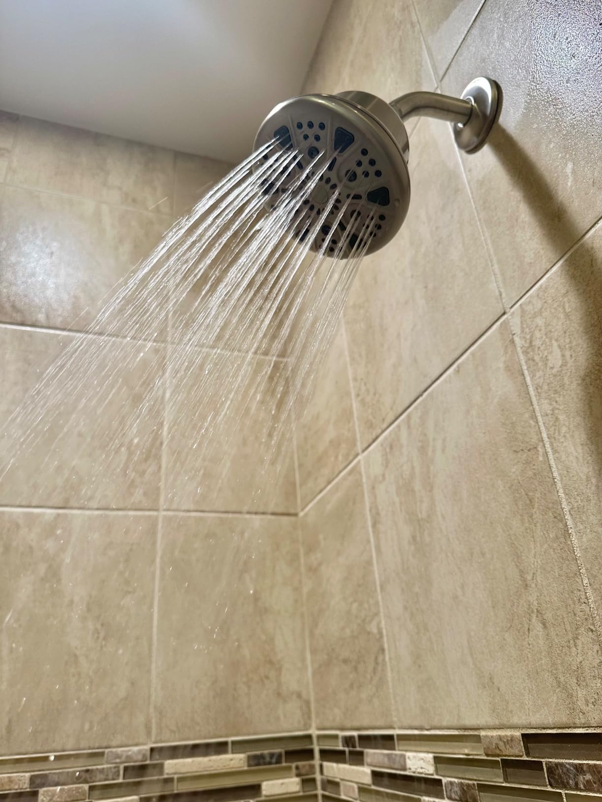 Filtered Shower Head - High Pressure Shower Head with Filter for Hard Water Softener - 7 Settings Bathroom Rain Showerhead to Remove Chlorine and Heavy Metals (Chrome) - Customer Photo 2