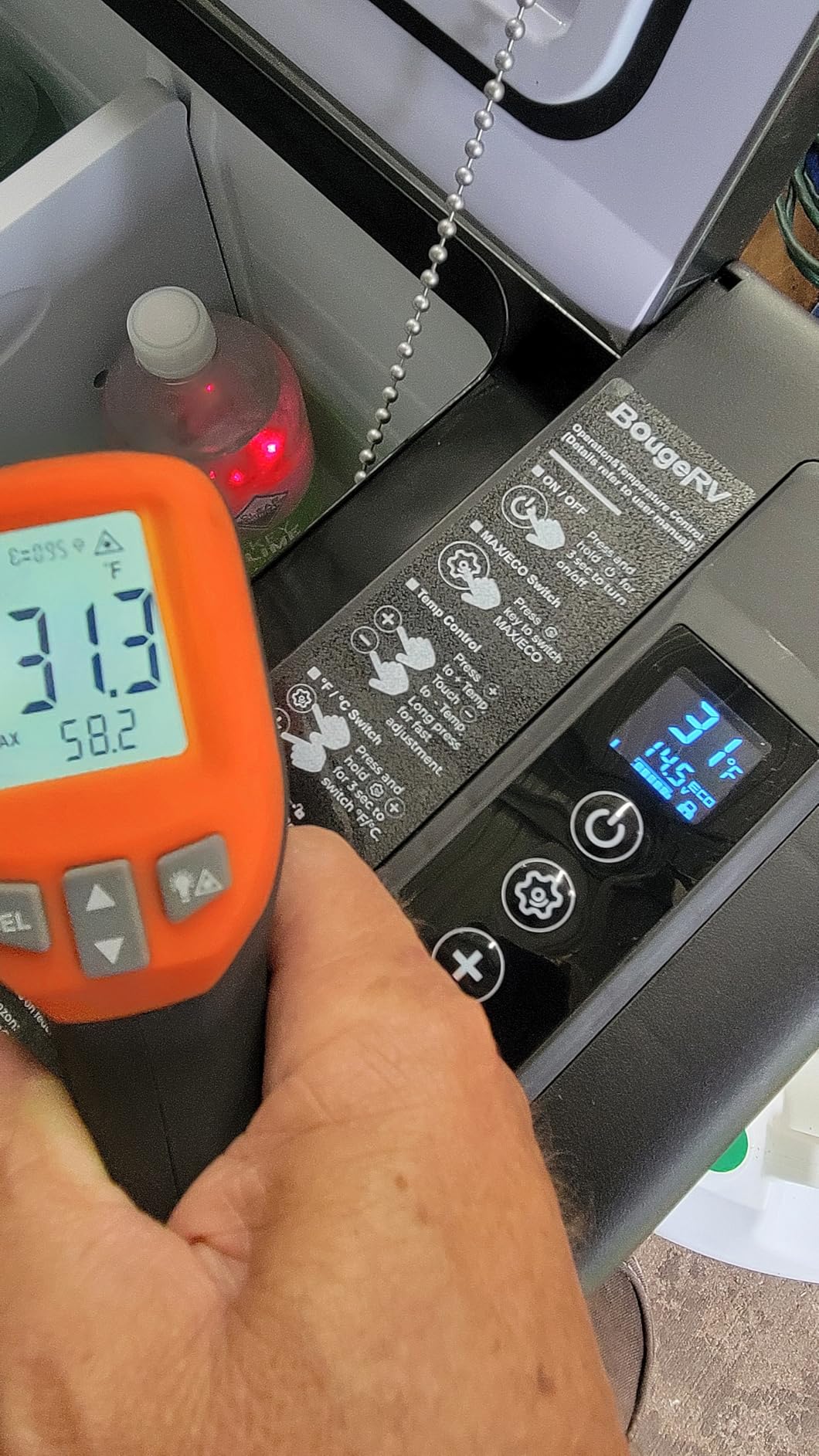 BougeRV 12 Volt Refrigerator 12V Car Fridge 23 Quart Portable Freezer Compressor Cooler 12/24V DC 110~240V AC for Truck Van RV SUV Boat Travel Camping Road Trips Tailgating -8℉~50℉ (Black) Customer Review BougeRV 12 Volt Refrigerator 12V Car Fridge 23 Quart Portable Freezer Compressor Cooler 12/24V DC 110~240V AC for Truck Van RV SUV Boat Travel Camping Road Trips Tailgating -8℉~50℉ (Black) - Customer Photo 1