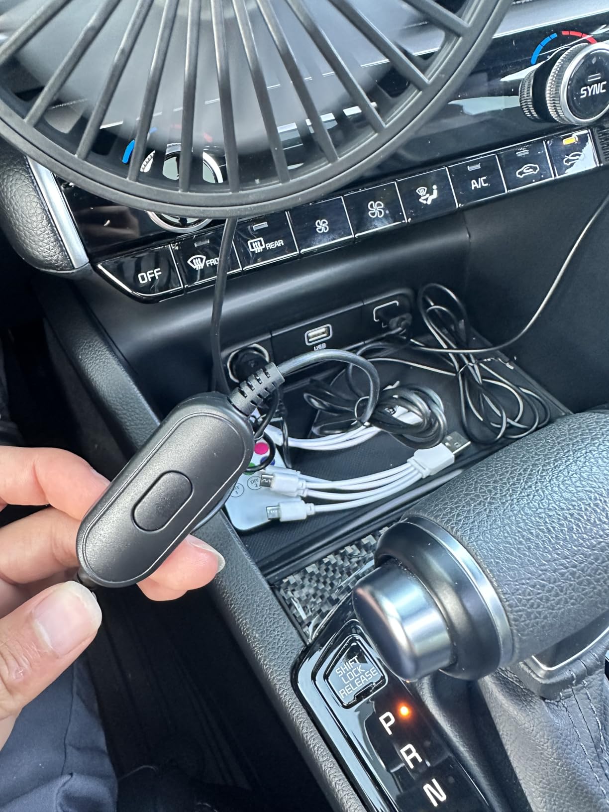 TriPole Car Fan USB Powered - Powerful 3 Speed, Portable Cooling Clip Fan for Car Vent, Quiet Brushless Motor, 360 Degree Rotatable, Air Circulation for Vehicle, Van, Truck, SUV, RV - Customer Photo 1