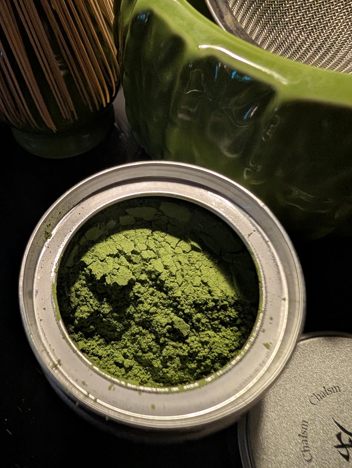 Chaism Ceremonial Grade Matcha Green Tea Powder - Premium First Harvest USDA Organic Gluten-Free Vegan, 100% Pure Unsweetened No Additives, 1.06oz Tin - Customer Photo 1