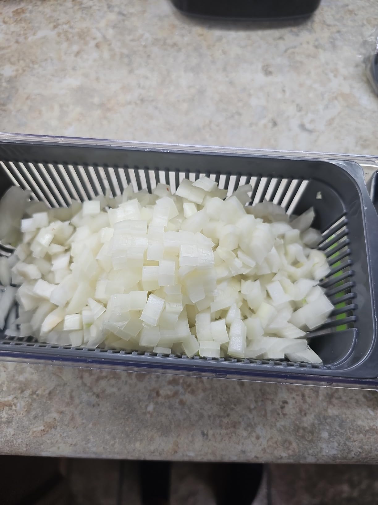 Pro-Series 16-in-1 Vegetable Chopper, Dewpeton Mandoline Slicer, Veggie Chopper, Food Chopper with Container, Vegetable Cutter & Spiralizer for Onion Salad (Home Essential Gadget & Kitchen) - Customer Photo 2