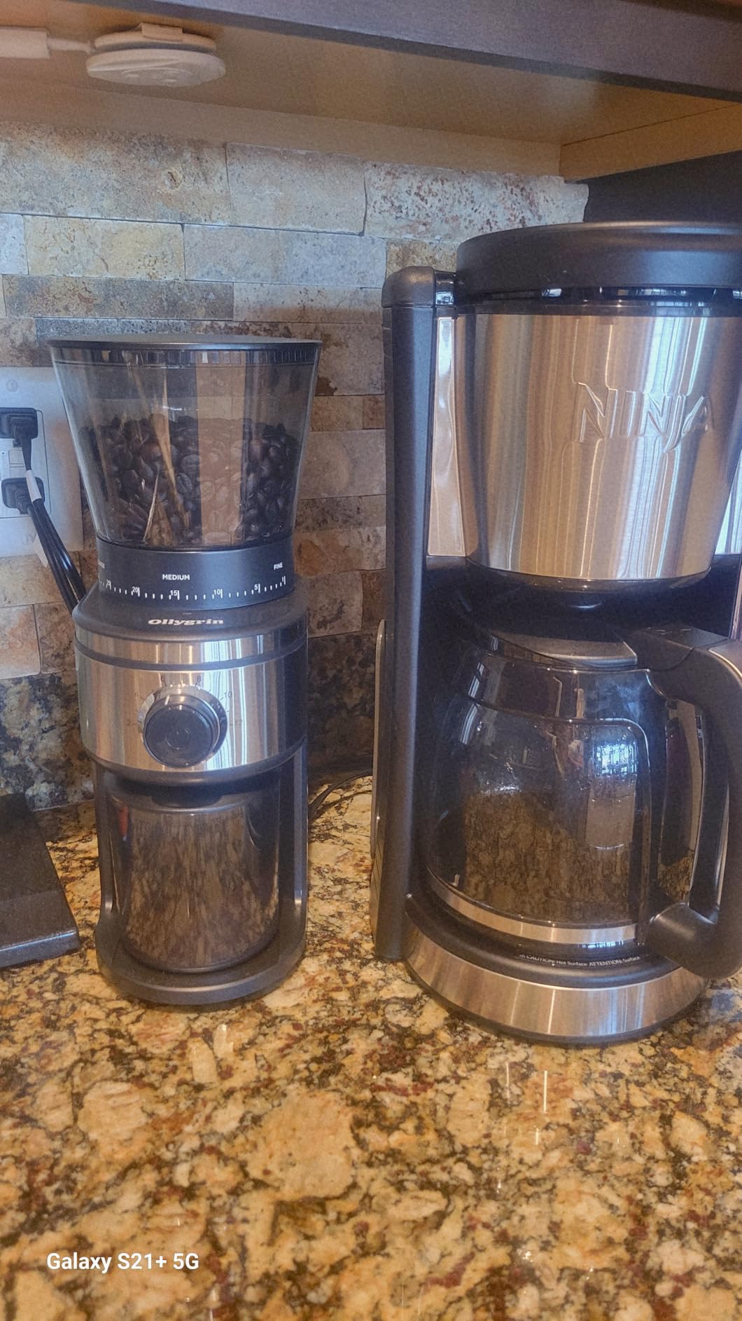 Ollygrin Burr Coffee Grinder, Electric Conical Coffee Bean Grinder With 30 Adjustable Grind Settings For 2-12 Cups - Customer Photo 2