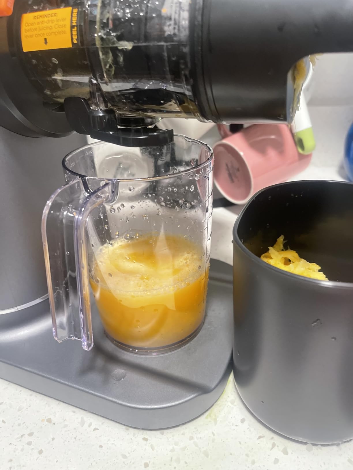 Ninja NeverClog Cold Press Juicer, Powerful Slow Juicer with Total Pulp Control, Countertop, Electric, 2 Pulp Functions, Dishwasher Safe, 2nd Generation, Charcoal, JC151 - Customer Photo 1