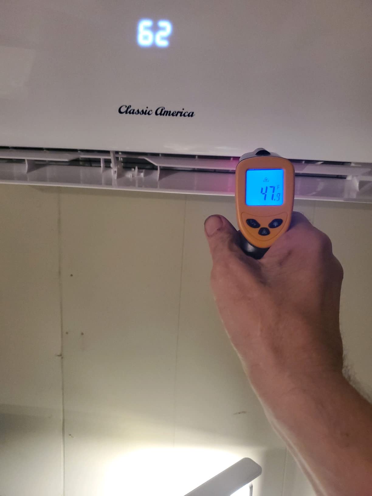Vtronix Classic America 24,000 BTU Ductless Wall Mount Mini Split Inverter Air Conditioner with Heat Pump, 16 ft Line Set, Up to 1200 Sq Ft Coverage, (20 SEER2, 240 VAC), WiFi/Alexa Ready. - Customer Photo 1
