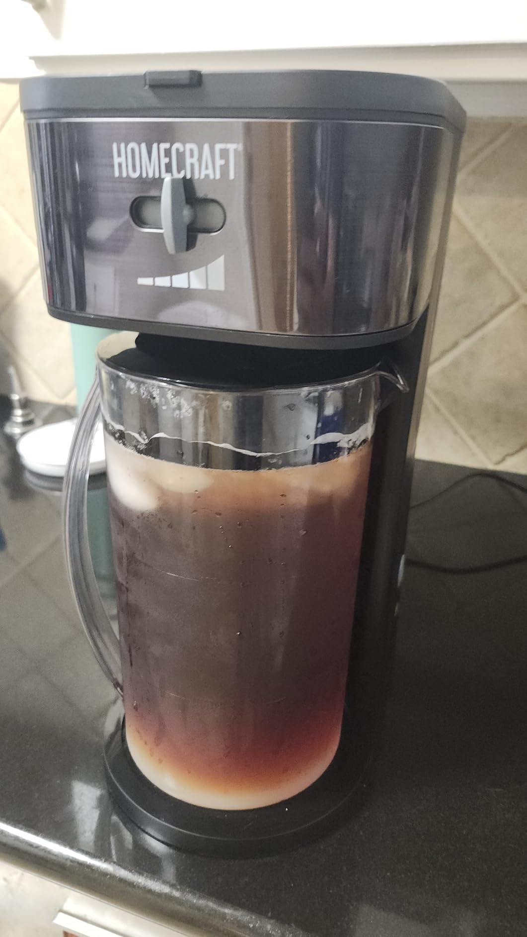 Homecraft Electric Iced Tea Maker for Sweet Tea and Cold Brew Coffee, Double Insulated Pitcher, Black, Small - Customer Photo 3