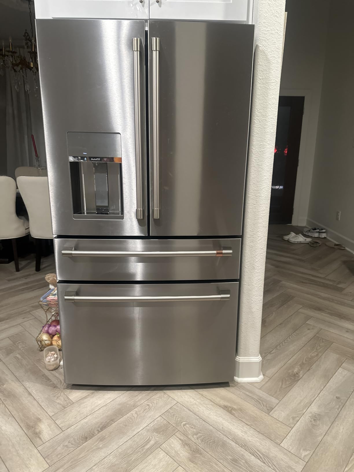 Café CXE22DP2PS1 22.3 Cu. Ft. Stainless French Door Counter Depth Smart Refrigerator - Customer Photo 1