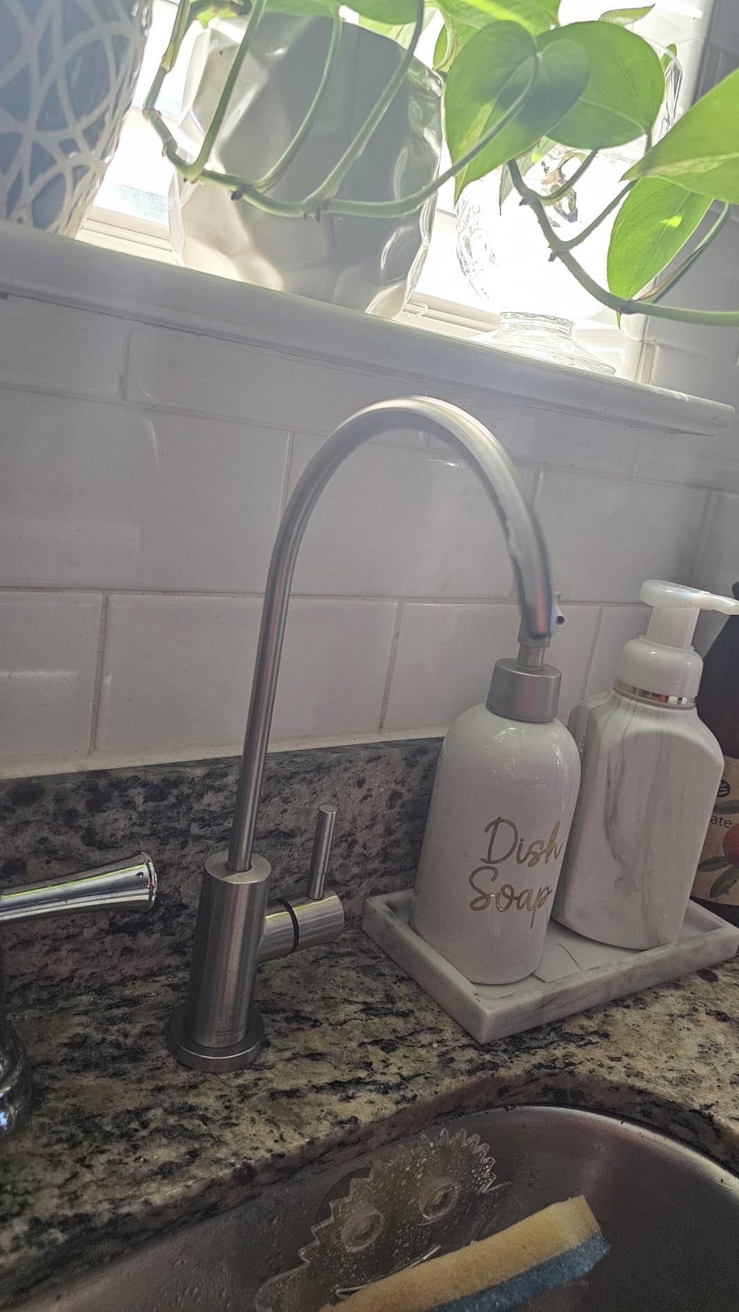 WEWE Matte Black Touchless Kitchen Faucet with Pull Down Sprayer - Motion Sensor Black Kitchen Faucet Spring Single Handle Kitchen Faucets, Stainless Steel Faucet for Kitchen Sink - Customer Photo 1