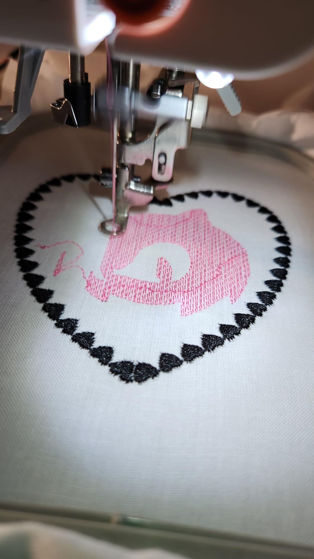 Poolin EOC05 Embroidery Machine Maximum Embroidery Area 4x9.25inch, 7 Inch Touch Screen Comes with WiFi Design Transfer, Includes All Accessories Supplies and Training for Beginners - Customer Photo 1