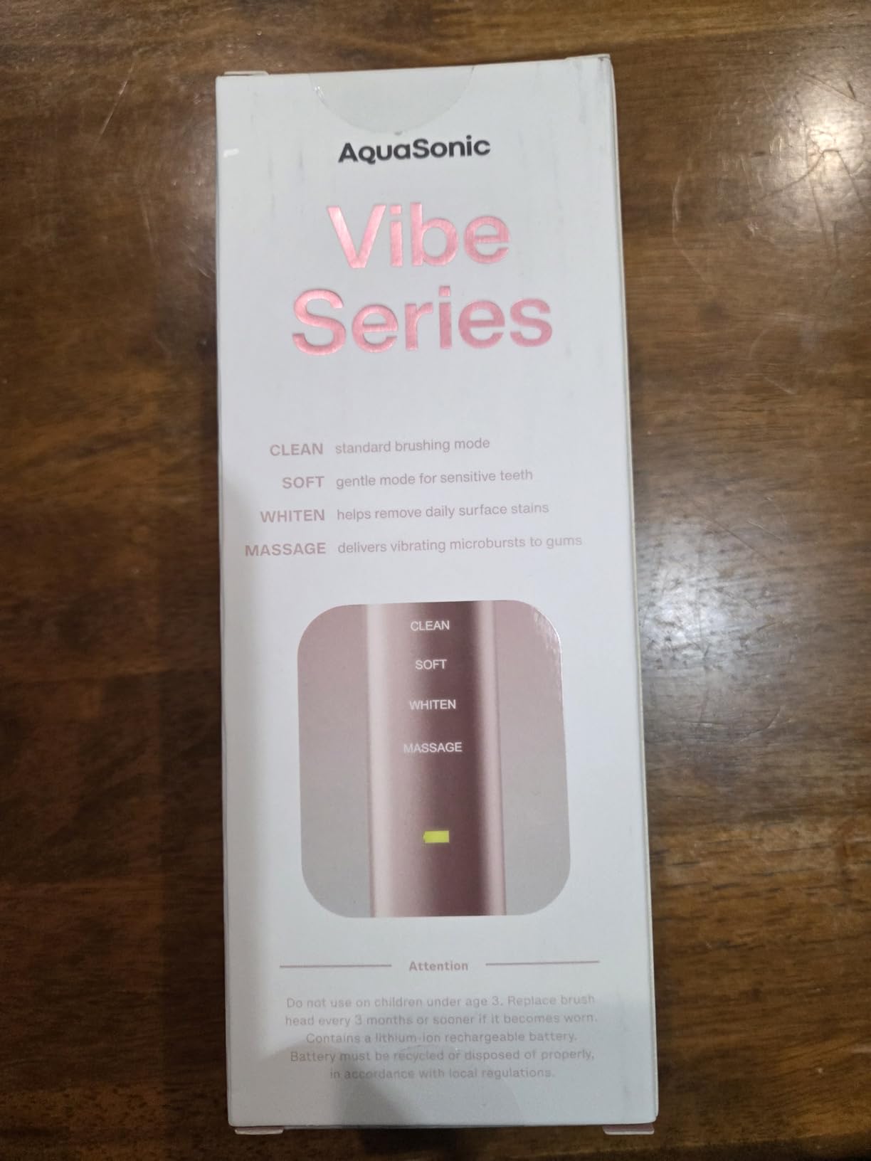 Aquasonic Vibe Series Ultra-Whitening Toothbrush – ADA Accepted Power Toothbrush - 8 Brush Heads & Travel Case – 40,000 VPM Motor & Wireless Charging - 4 Modes w Smart Timer – Mint Green Metallic - Customer Photo 1