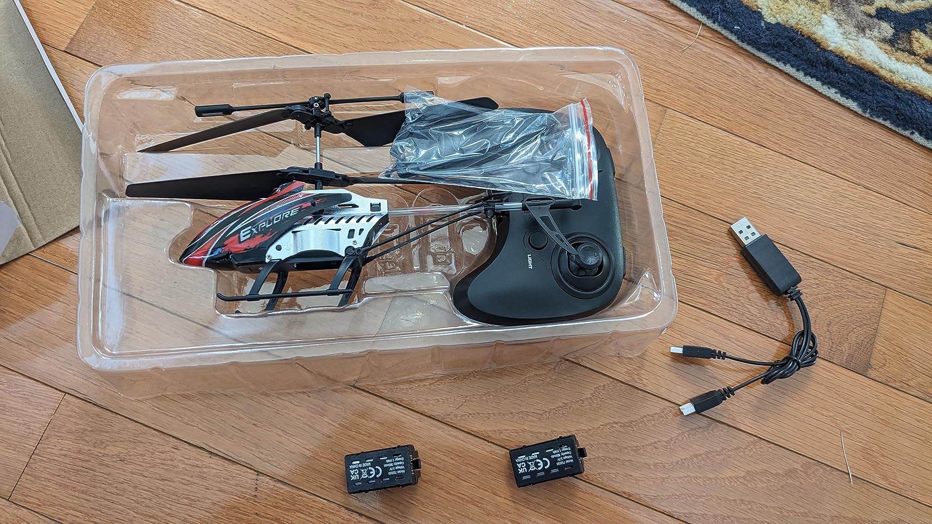 RC Helicopter, Remote Control Helicopter for Kids with 30Mins Flight(2 Batteries), 7+1 LED Light Modes, Altitude Hold, RC Toys for Boys Girls - Customer Photo 2