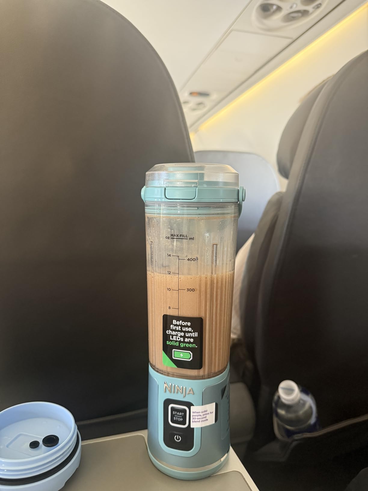 Ninja BC151EM Blast Portable Blender, Cordless, 18oz. Vessel, Personal Blender-for Shakes & Smoothies, BPA Free, Leakproof-Lid & Sip Spout, USB-C Rechargeable, Dishwasher Safe Parts, Forest Green - Customer Photo 1