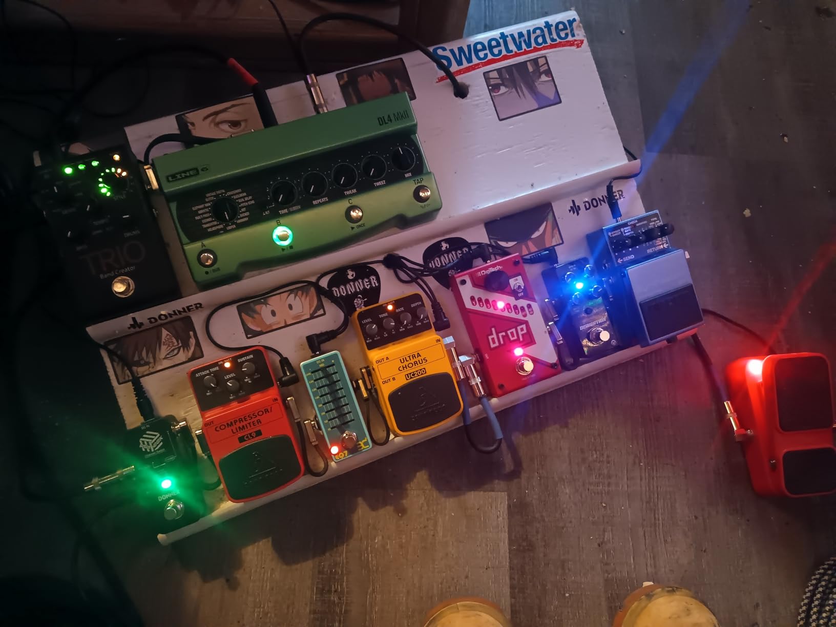 Donner Modulation Pedal - Mod Square Ⅱ for Electric Guitar Pedal Boards, 16 Effects Chorus Phaser Tremolo Flanger Rotary Vibrato Wah Lo-fi Detune 16 Modulation Modes, True Bypass - Customer Photo 1