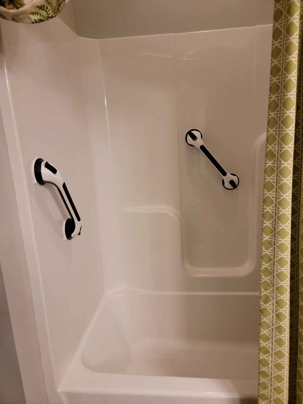 Grab Bars for Bathtubs and Showers 2 Pack Shower Handle, Heavy Duty Suction Grab Bar Bath Handrails for Seniors and Elderly, Bathroom Safety Grip No Drilling Waterproof Removable, Grey - Customer Photo 1