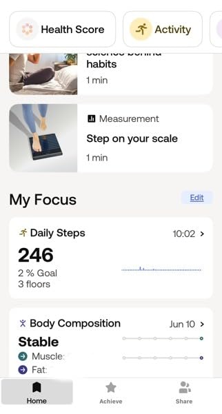 WITHINGS Body Smart - Accurate Scale for Body Weight and Fat Percentage, Body Composition Wi-Fi and Bluetooth Weight Scale, Baby Weight Scale, Smart Scale Apple Health Compatible - Customer Photo 2
