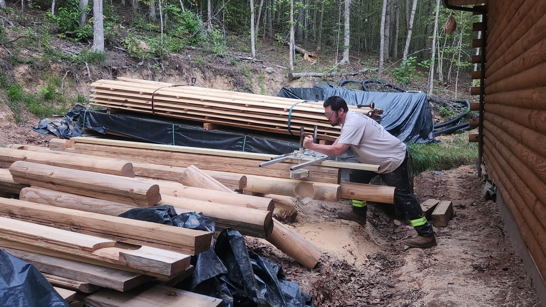 VEVOR Chainsaw Mill, Portable Sawmill 14