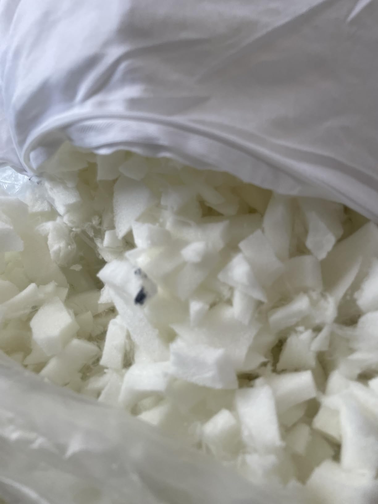 Shredded Memory Foam Pillows King Size Set of 2, Cooling Pillow Firm and Soft Adjustable for Side Back Stomach Sleepers - Customer Photo 2