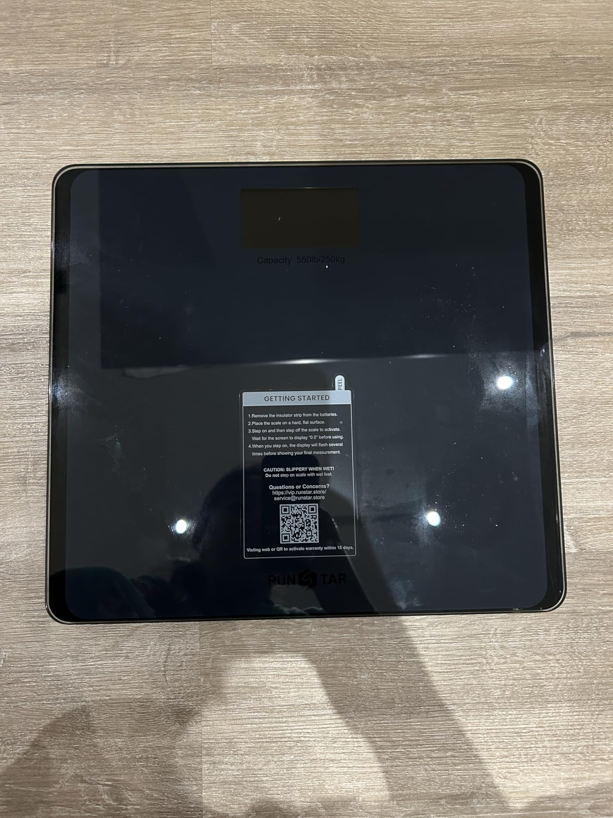 550lb Bathroom Digital Scale for Body Weight with Ultra-Wide Platform and Large LCD Display, Accurate High Precision Scale with Extra-High Capacity - Customer Photo 2