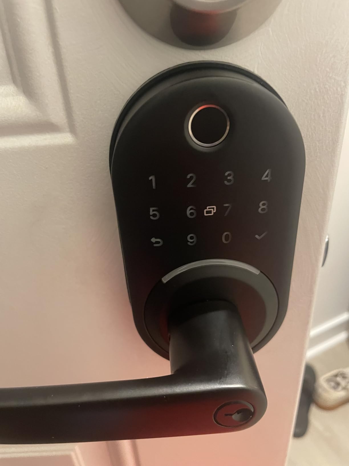 Yamiry Smart Door Handle Lock with Keypad and Fingerprint - Customer Photo 2