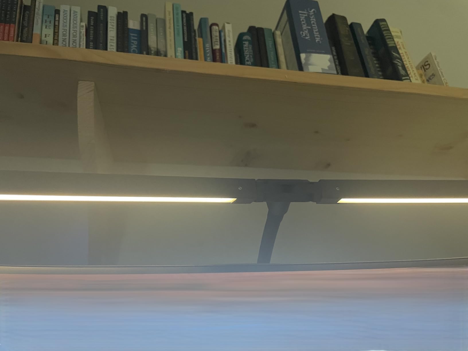 Led Desk Lamp for Office Home - Eye Caring Architect lamp with Clamp,Dual Screen Computer Monitor Gooseneck Smart Light: 24W 5 Color Flexible Adjustable Lighting Table Lamp for Study White - Customer Photo 1