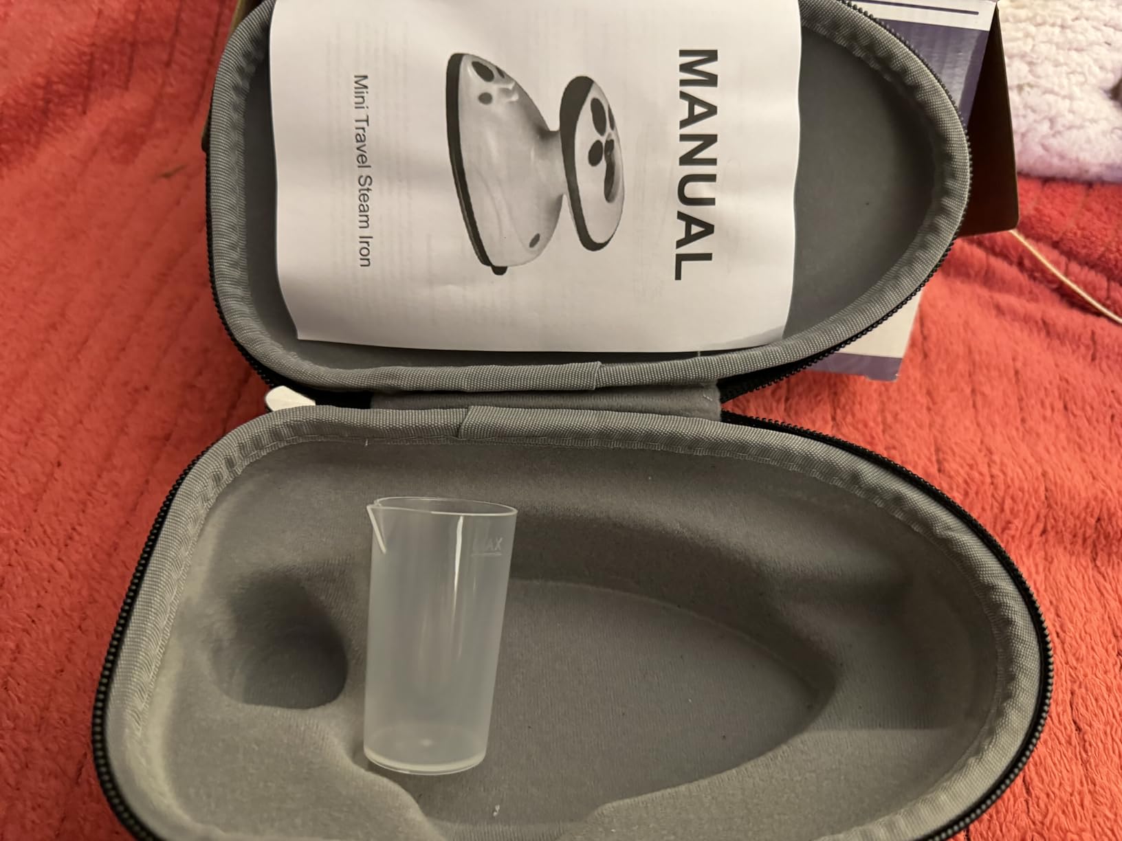 The Quilted Bear Mini Steam Iron - Lightweight Mini Travel Iron for Effortless Quilting & Wrinkle-Free Clothes with Hard Shell Case - Travel Steamer Craft Press for Clothes & Crafts (Pink) - Customer Photo 1