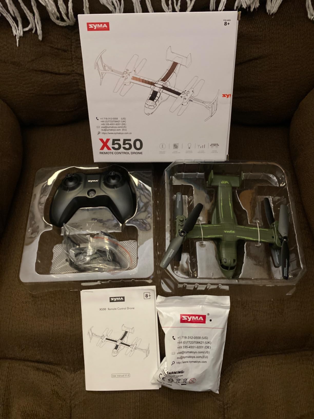 SYMA X550 Military RC Helicopter, 4 Channel Remote Control Helicopter with High & Low Speed, Multiple Stunt Flying, Altitude Hold, Army Model for Display and Collectibles - Customer Photo 1