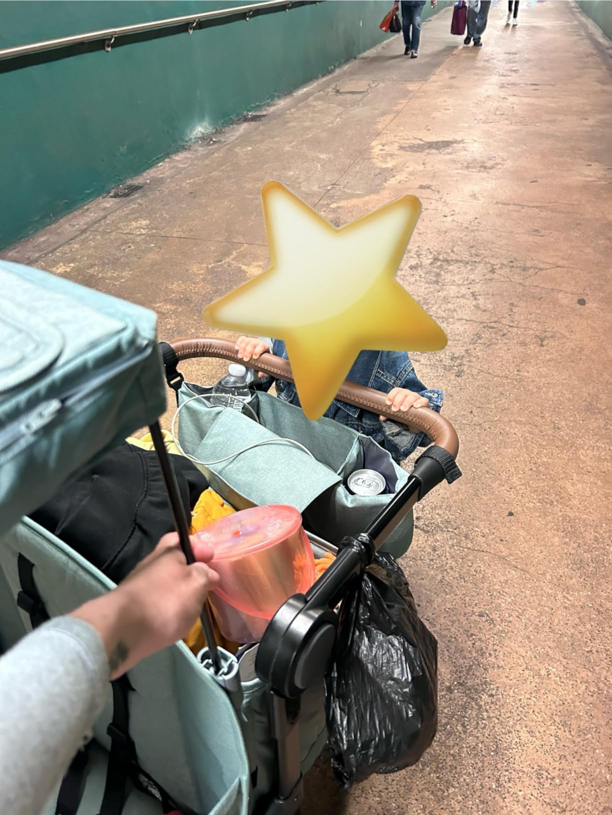 Foldable Wagon, Baby Stroller, Rolling Cart, Beach Cart, Outside Toys for Toddlers 1-3, Radio Flyer Atlas Stroller Wagon for Kids Ages 1+ Years, Gray - Customer Photo 1