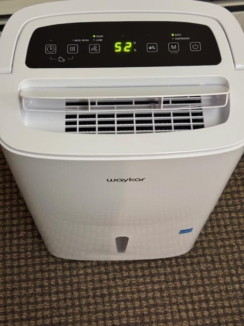 Waykar 80 Pints Energy Star Home Dehumidifier for Spaces up to 5,000 Sq. Ft at Home, in Basements and Large Rooms with Drain Hose, Handle, Auto Defrost and Self-Drying. - Customer Photo 2