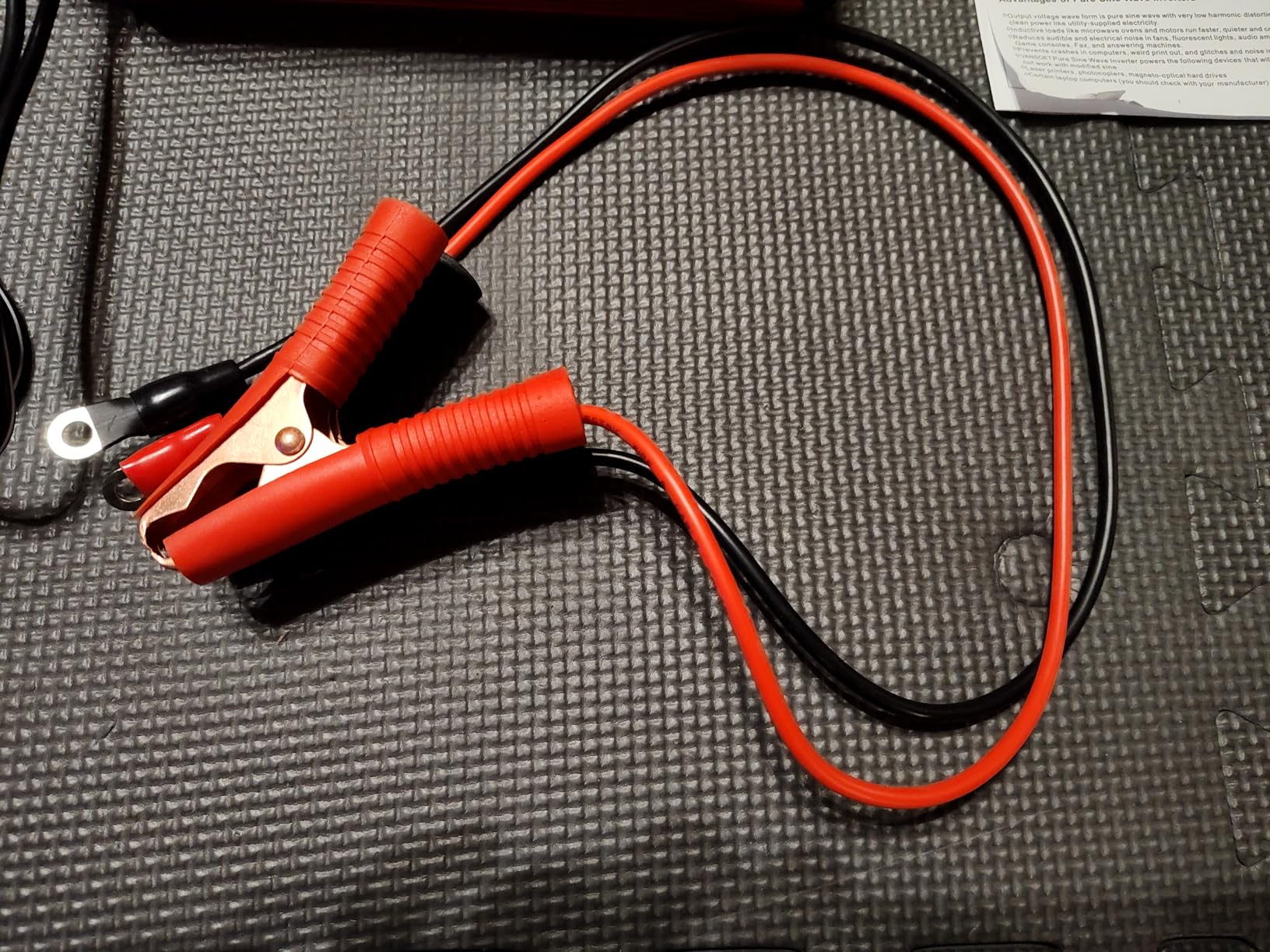500W Pure Sine Wave Power Inverter, DC 12V to 110V AC Car Plug Inverter Adapter with 4.2A Dual USB Charging Ports and 2 AC Outlets Car Charger (Red) - Customer Photo 3