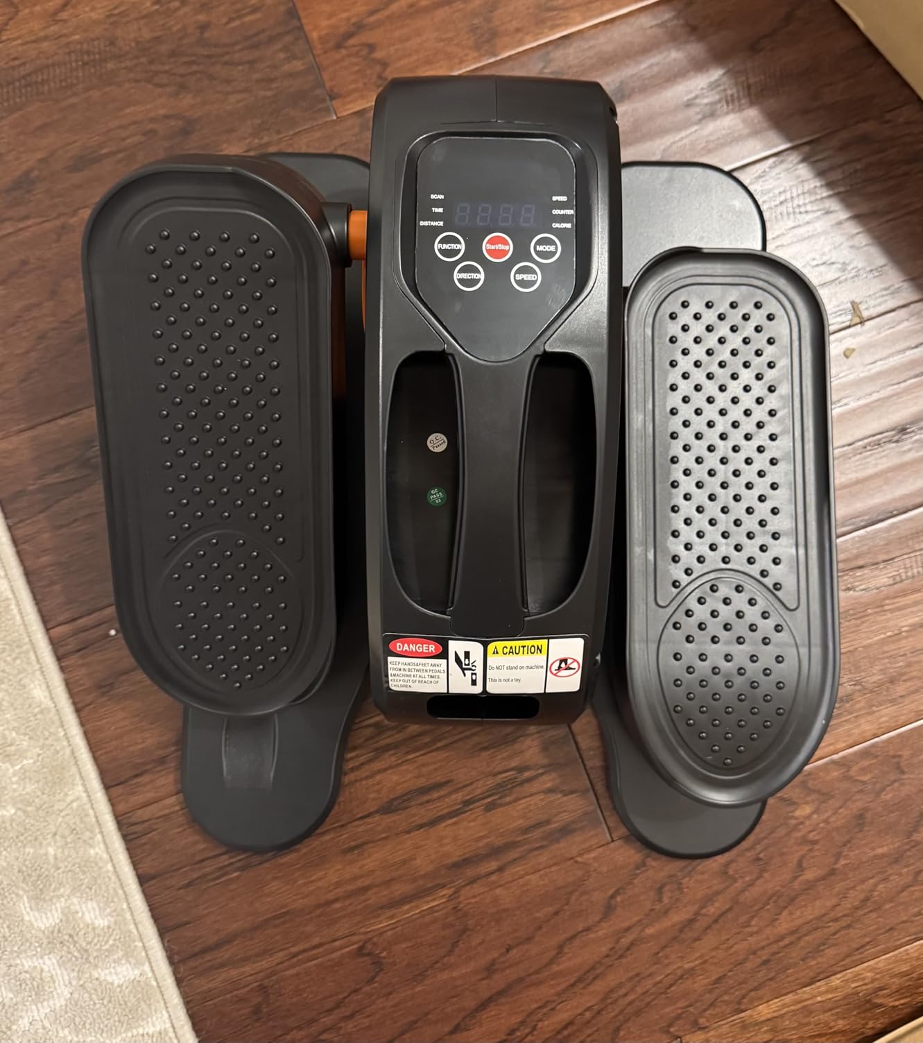 Under Desk Elliptical Machine, Quiet & Portable Seated Pedal Exerciser with 12 Adjustable Speeds & Remote Control, Low-Impact Electric Ellipse Leg Exerciser for Cardio & Strength - Customer Photo 1