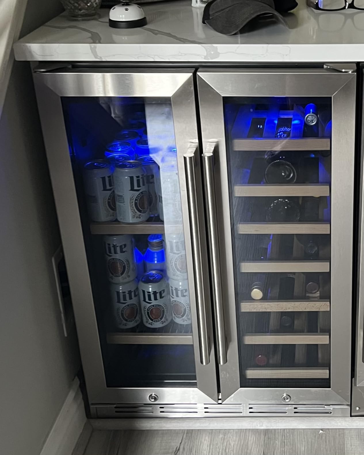 Under Counter Beverage Refrigerator 24 Inch, Outdoor Drawer Fridge Stainless Steel with Temperature Control for Home, Outdoor Patio and Commercial Use - Customer Photo 1