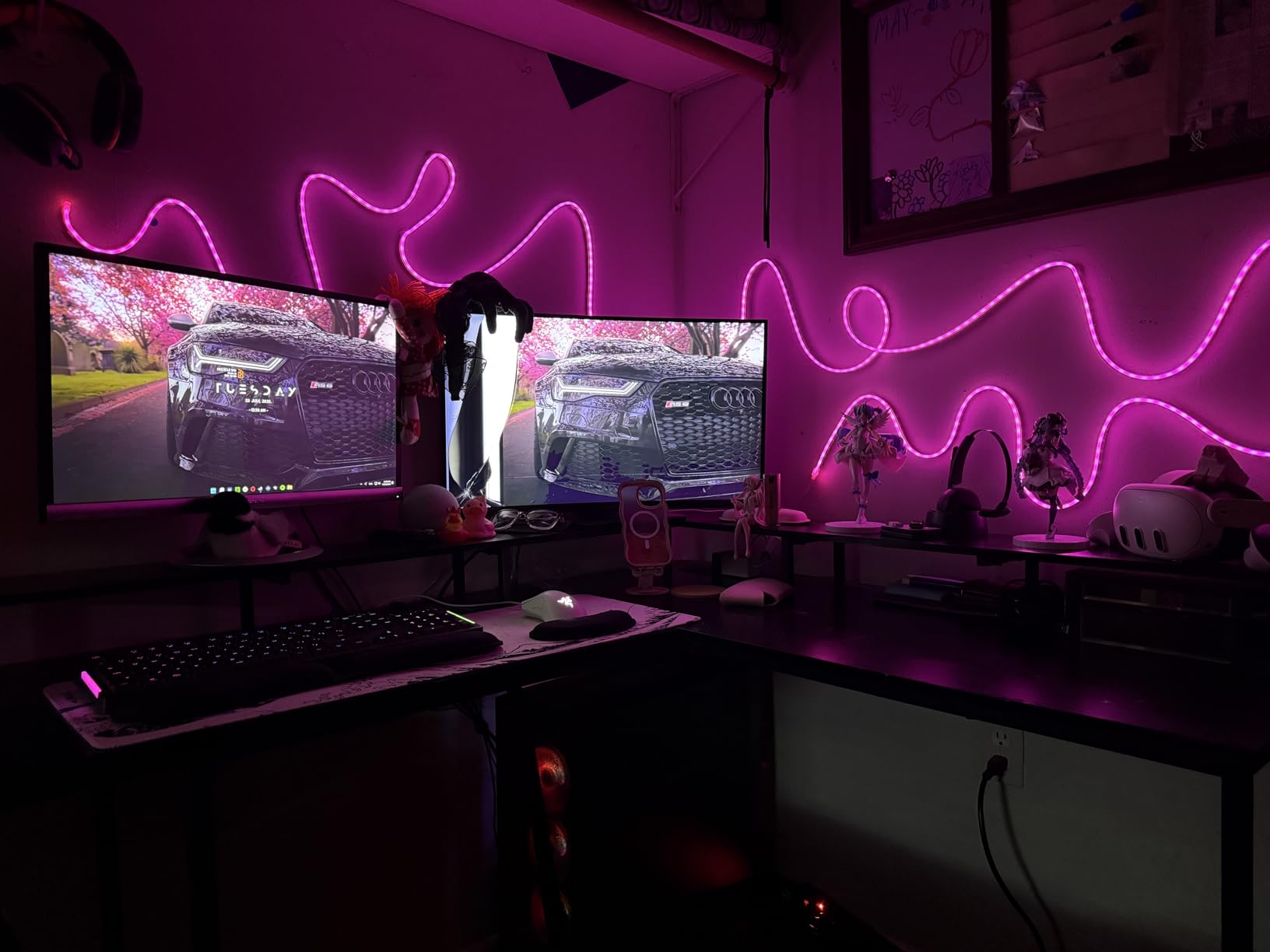 AILBTON 20Ft Neon Rope Lights,Flexible Led Rope Lights Control with App/Remote,Multiple Modes Music Sync Gaming RGB Led Neon Lights for Bedroom Outdoor - Customer Photo 1